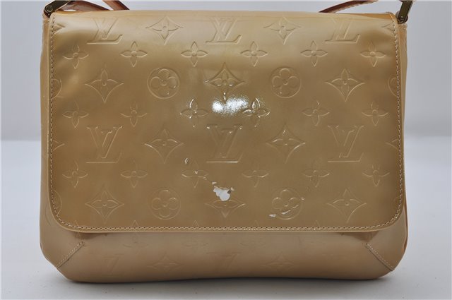 Auth Louis Vuitton Vernis Thompson Street Shoulder Bag Yellow M91008 LV 8774D