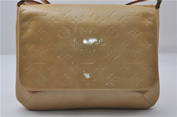 Auth Louis Vuitton Vernis Thompson Street Shoulder Bag Yellow M91008 LV 8774D