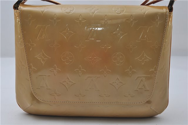 Auth Louis Vuitton Vernis Thompson Street Shoulder Bag Yellow M91008 LV 8774D