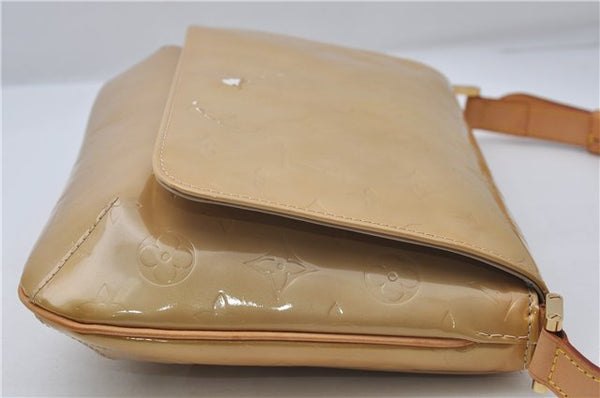 Auth Louis Vuitton Vernis Thompson Street Shoulder Bag Yellow M91008 LV 8774D