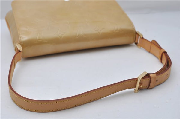 Auth Louis Vuitton Vernis Thompson Street Shoulder Bag Yellow M91008 LV 8774D