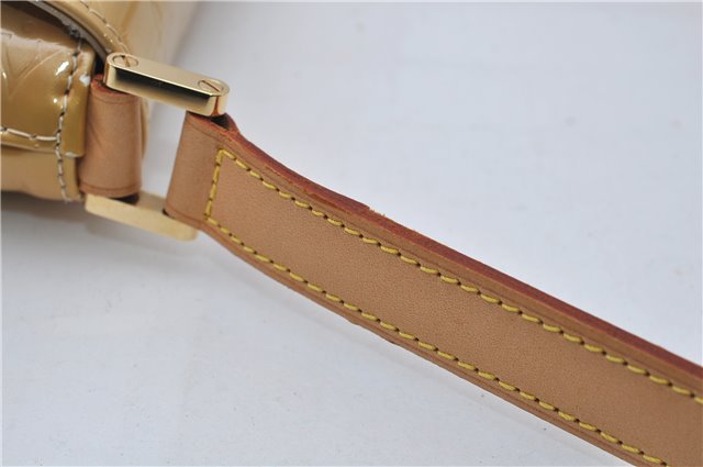 Auth Louis Vuitton Vernis Thompson Street Shoulder Bag Yellow M91008 LV 8774D