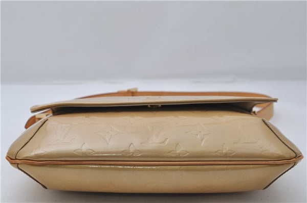 Auth Louis Vuitton Vernis Thompson Street Shoulder Bag Yellow M91008 LV 8774D