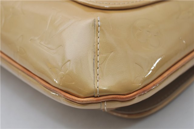 Auth Louis Vuitton Vernis Thompson Street Shoulder Bag Yellow M91008 LV 8774D