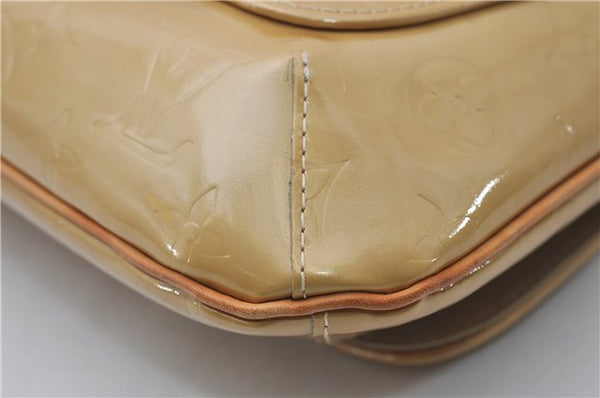 Auth Louis Vuitton Vernis Thompson Street Shoulder Bag Yellow M91008 LV 8774D