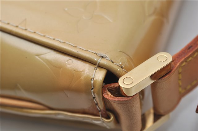 Auth Louis Vuitton Vernis Thompson Street Shoulder Bag Yellow M91008 LV 8774D