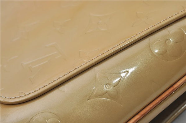 Auth Louis Vuitton Vernis Thompson Street Shoulder Bag Yellow M91008 LV 8774D