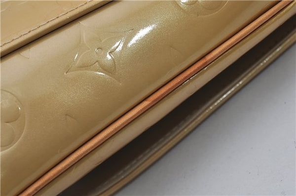 Auth Louis Vuitton Vernis Thompson Street Shoulder Bag Yellow M91008 LV 8774D