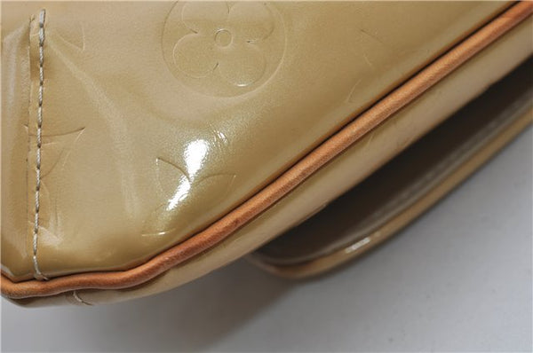 Auth Louis Vuitton Vernis Thompson Street Shoulder Bag Yellow M91008 LV 8774D