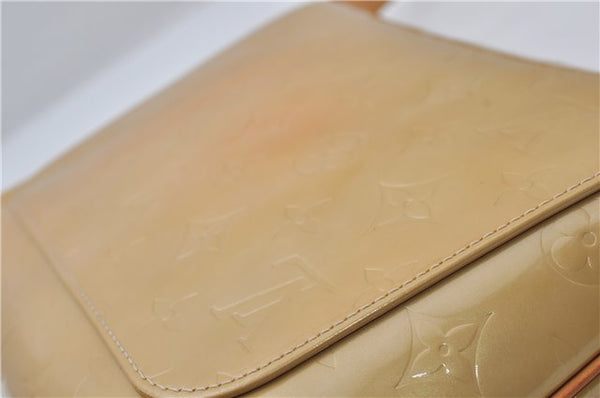 Auth Louis Vuitton Vernis Thompson Street Shoulder Bag Yellow M91008 LV 8774D