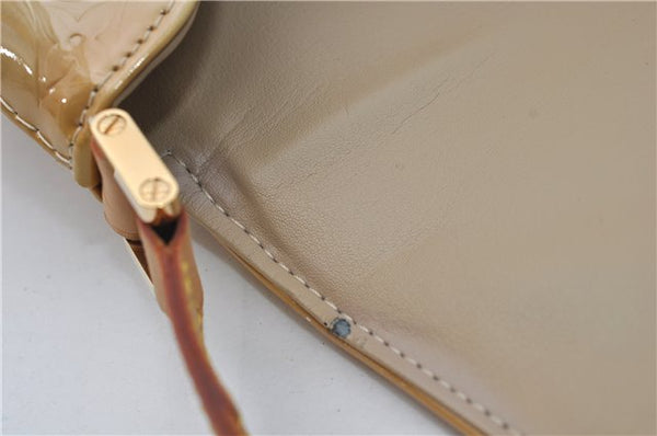 Auth Louis Vuitton Vernis Thompson Street Shoulder Bag Yellow M91008 LV 8774D