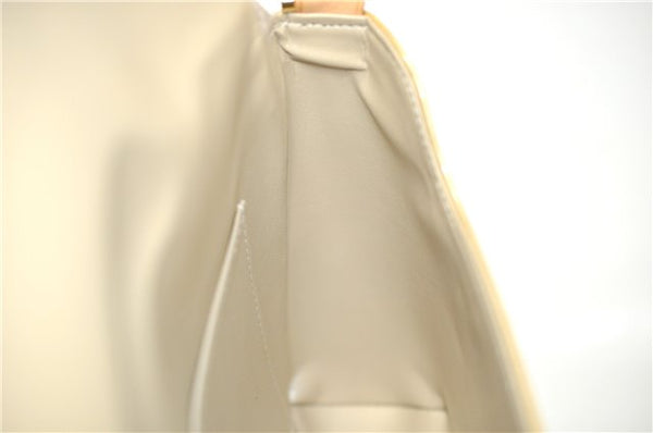 Auth Louis Vuitton Vernis Thompson Street Shoulder Bag Yellow M91008 LV 8774D