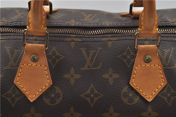 Authentic Louis Vuitton Monogram Speedy 40 Hand Boston Bag M41522 LV 8775D