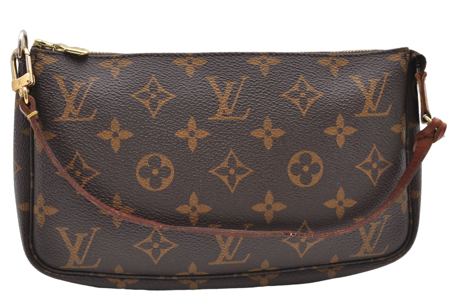 Authentic Louis Vuitton Monogram Pochette Accessoires Pouch M51980 LV 8776D