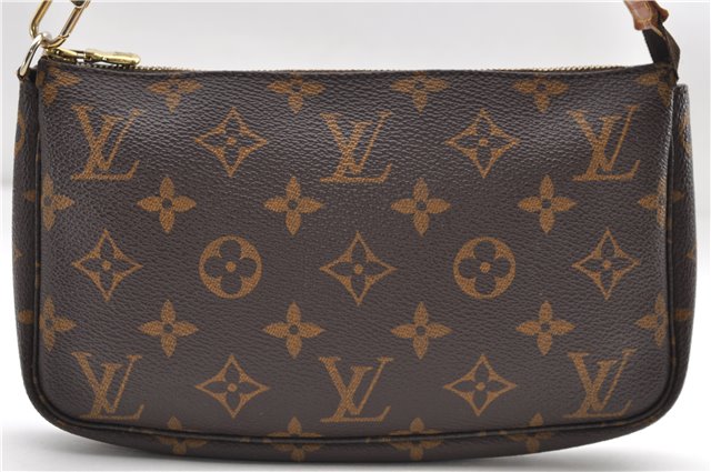 Authentic Louis Vuitton Monogram Pochette Accessoires Pouch M51980 LV 8776D
