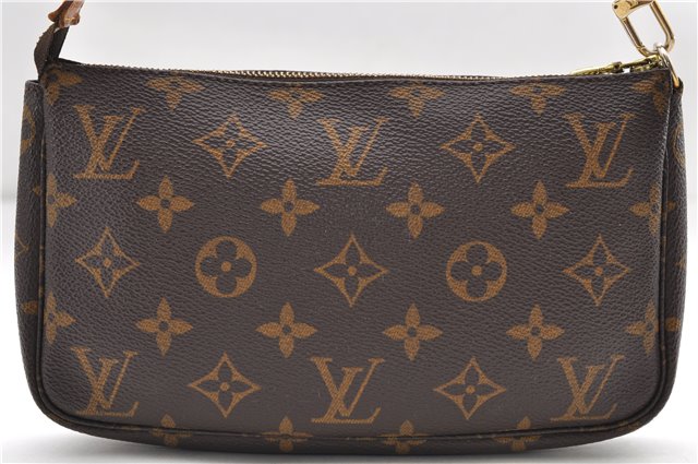 Authentic Louis Vuitton Monogram Pochette Accessoires Pouch M51980 LV 8776D