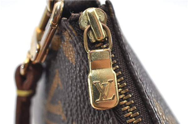 Authentic Louis Vuitton Monogram Pochette Accessoires Pouch M51980 LV 8776D