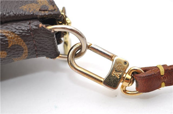 Authentic Louis Vuitton Monogram Pochette Accessoires Pouch M51980 LV 8776D