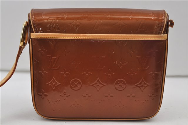 Auth Louis Vuitton Vernis Christie GM Shoulder Bag Brown M91107 LV Junk 8779D