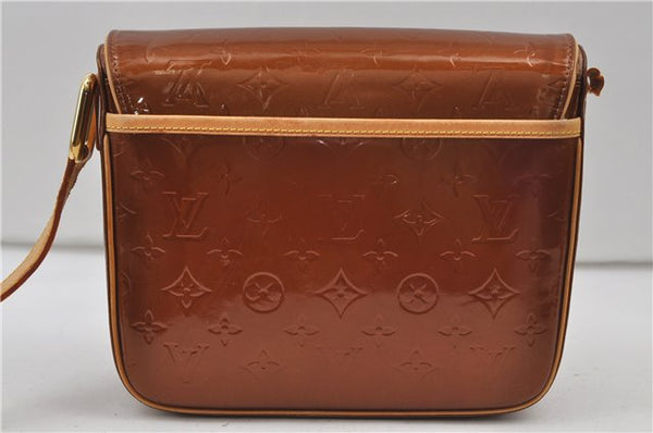 Auth Louis Vuitton Vernis Christie GM Shoulder Bag Brown M91107 LV Junk 8779D