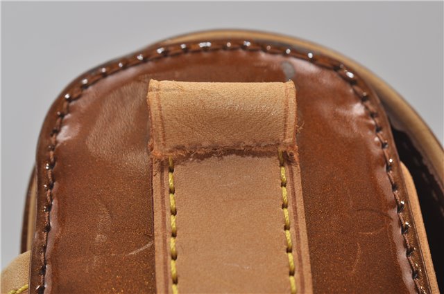 Auth Louis Vuitton Vernis Christie GM Shoulder Bag Brown M91107 LV Junk 8779D