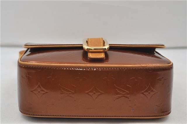 Auth Louis Vuitton Vernis Christie GM Shoulder Bag Brown M91107 LV Junk 8779D