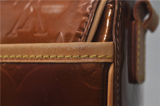 Auth Louis Vuitton Vernis Christie GM Shoulder Bag Brown M91107 LV Junk 8779D