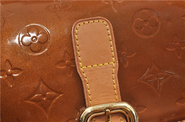 Auth Louis Vuitton Vernis Christie GM Shoulder Bag Brown M91107 LV Junk 8779D