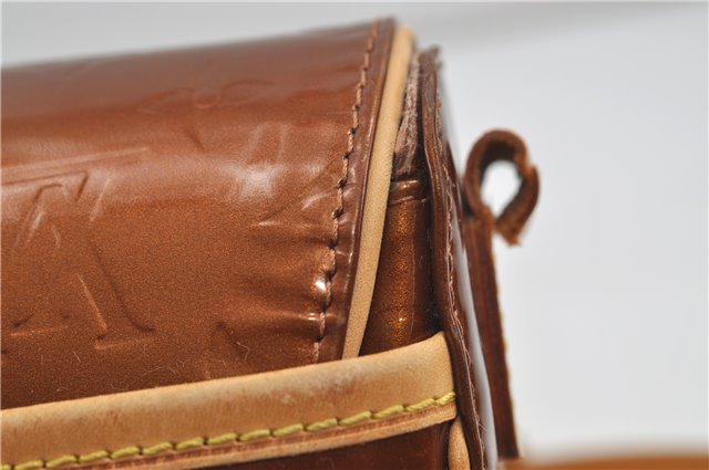 Auth Louis Vuitton Vernis Christie GM Shoulder Bag Brown M91107 LV Junk 8779D