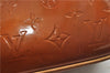 Auth Louis Vuitton Vernis Christie GM Shoulder Bag Brown M91107 LV Junk 8779D