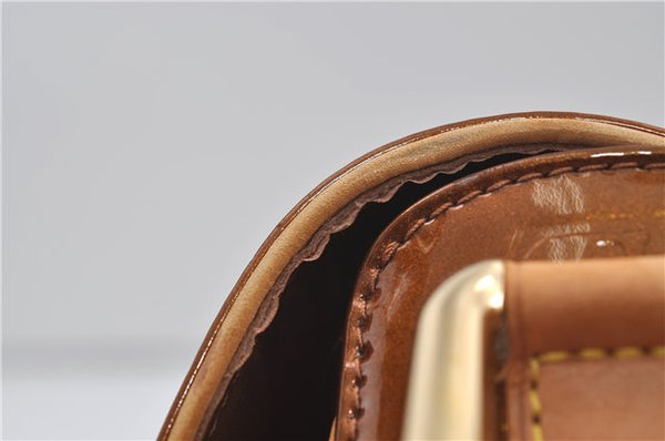 Auth Louis Vuitton Vernis Christie GM Shoulder Bag Brown M91107 LV Junk 8779D