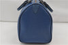 Authentic Louis Vuitton Epi Speedy 30 Hand Boston Bag Purse Blue M43005 LV 8780D