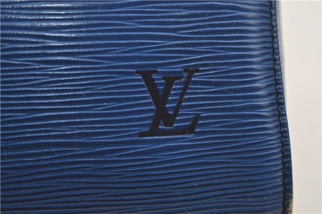 Authentic Louis Vuitton Epi Speedy 30 Hand Boston Bag Purse Blue M43005 LV 8780D