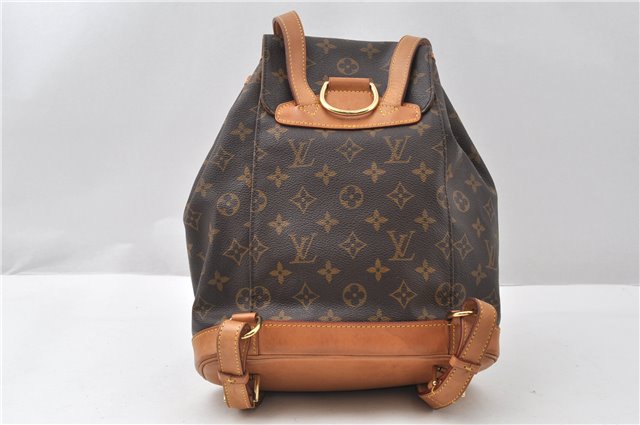 Authentic Louis Vuitton Monogram Montsouris MM Backpack M51136 LV 8780F