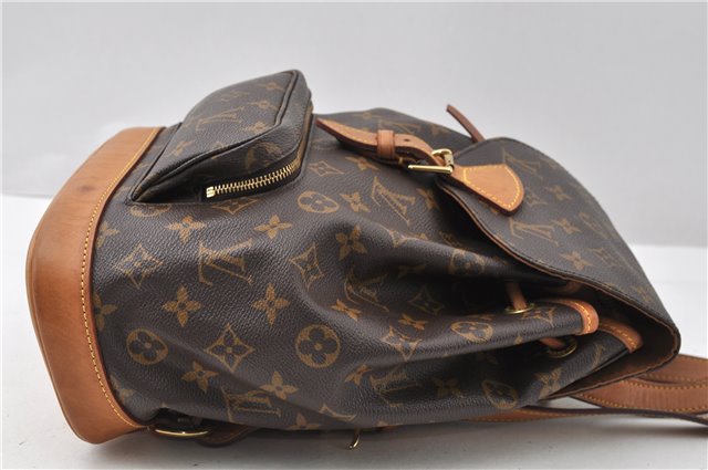 Authentic Louis Vuitton Monogram Montsouris MM Backpack M51136 LV 8780F