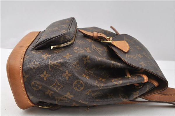 Authentic Louis Vuitton Monogram Montsouris MM Backpack M51136 LV 8780F