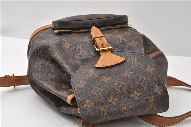 Authentic Louis Vuitton Monogram Montsouris MM Backpack M51136 LV 8780F