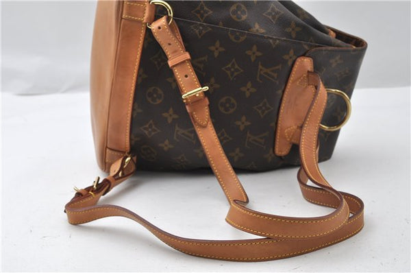 Authentic Louis Vuitton Monogram Montsouris MM Backpack M51136 LV 8780F