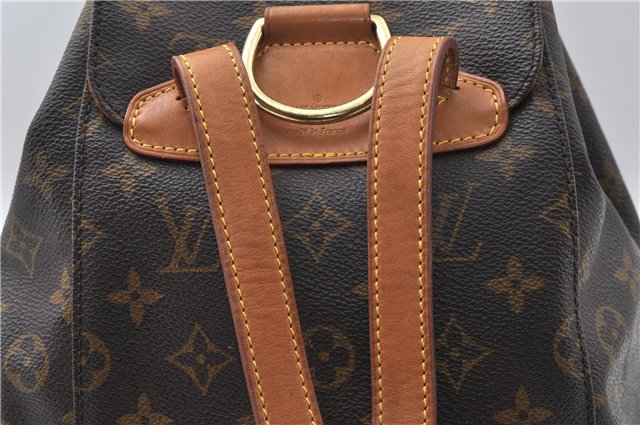 Authentic Louis Vuitton Monogram Montsouris MM Backpack M51136 LV 8780F