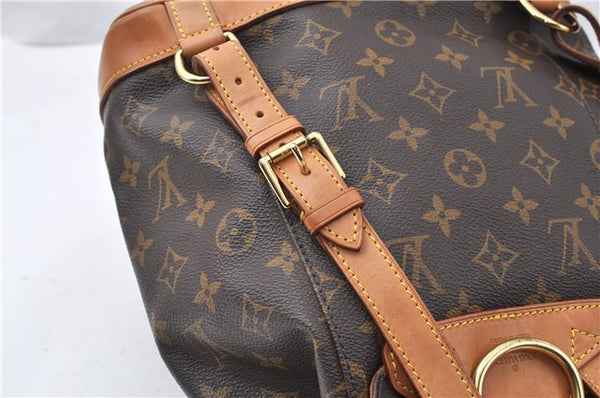 Authentic Louis Vuitton Monogram Montsouris MM Backpack M51136 LV 8780F