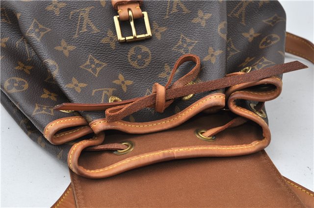 Authentic Louis Vuitton Monogram Montsouris MM Backpack M51136 LV 8780F