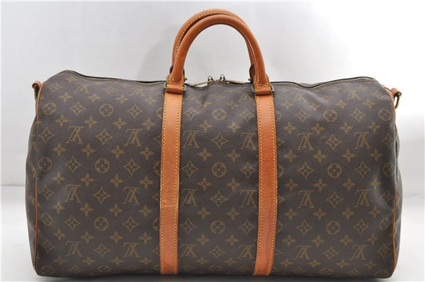 Auth Louis Vuitton Monogram Keepall Bandouliere 50 Boston Bag M41416 LV 8784D