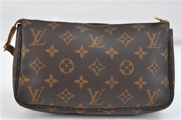 Authentic Louis Vuitton Monogram Pochette Accessoires Pouch M51980 LV 8787C