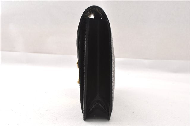 Auth Louis Vuitton Epi Pochette Sellier Dragonne Clutch Bag M52612 Black 8788F