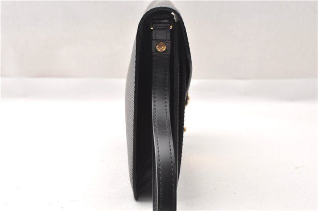 Auth Louis Vuitton Epi Pochette Sellier Dragonne Clutch Bag M52612 Black 8788F