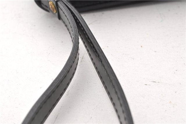 Auth Louis Vuitton Epi Pochette Sellier Dragonne Clutch Bag M52612 Black 8788F