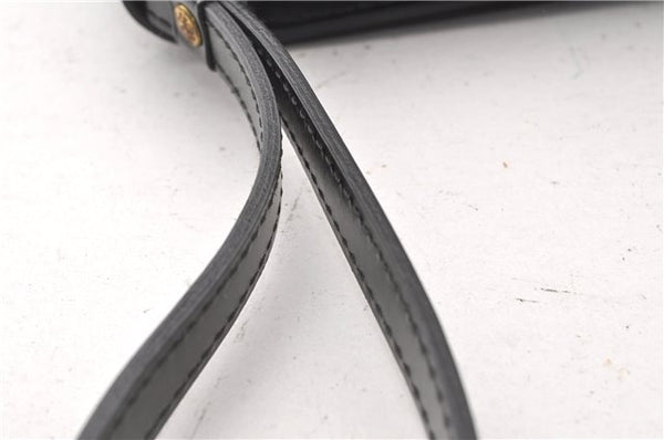 Auth Louis Vuitton Epi Pochette Sellier Dragonne Clutch Bag M52612 Black 8788F