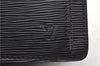 Auth Louis Vuitton Epi Pochette Sellier Dragonne Clutch Bag M52612 Black 8788F