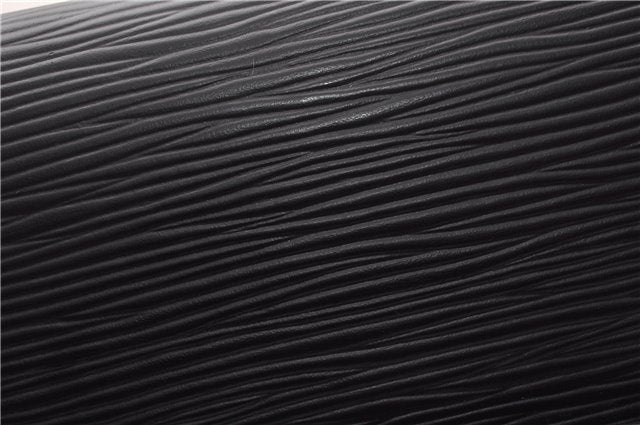 Auth Louis Vuitton Epi Pochette Sellier Dragonne Clutch Bag M52612 Black 8788F