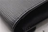 Auth Louis Vuitton Epi Pochette Sellier Dragonne Clutch Bag M52612 Black 8788F